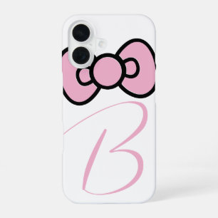 Cute Pink Bow Whimsical iPhone 16 Case