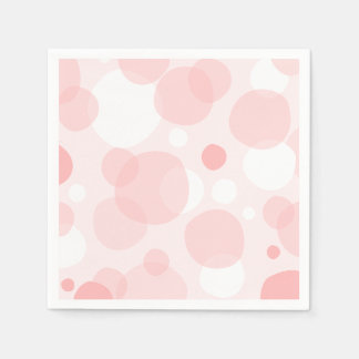 Cute pink bubbles napkin