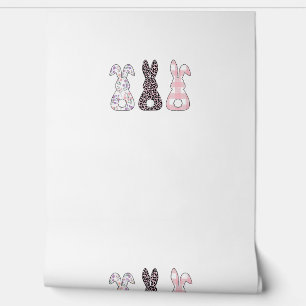Cute Pink Bunnies Happy Easter Bunny Women Girls T Wallpaper