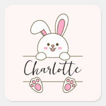 Cute Pink Bunny Girl's Fun Birthday