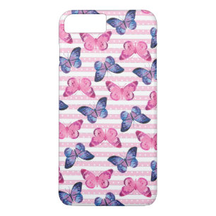 Cute Pink Butterflies iPhone 8 Plus/7 Plus Case