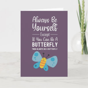 Cute Pink Butterfly Lover Cards Butterflies Nature