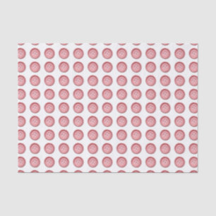 Cute Pink Button Pattern Tissue Paper