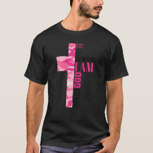 Cute Pink Camo Cross Be Still And Know God Christi T-Shirt