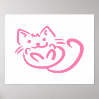 Cute Pink Cat
