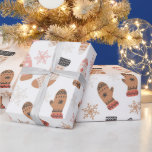 Cute Pink Christmas Stockings Socks Snowflakes Wrapping Paper<br><div class="desc">Cute Festive Pink Christmas Tree Stockings Socks Snowflakes Gift wrap Wrapping Paper</div>