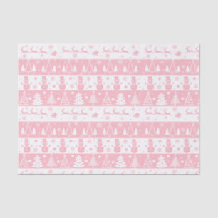 Cute Pink Christmas Winter Gifts Tissue Paper