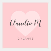 Cute Pink Claudia Crafts Etsy Shop Icon