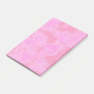 Cute Pink Clouds Lined Pink Post It Notes