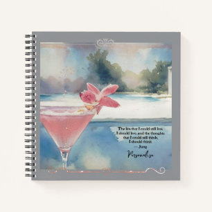 Cute Pink Cocktail Pool Jung Life Quote Journal