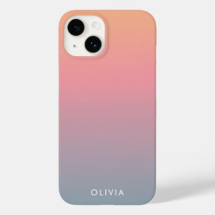 Cute Pink Colourful Ombre  Case-Mate iPhone 14 Case