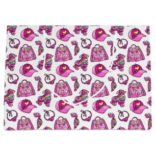 Cute Pink Cool Girl Things Large Gift Bag