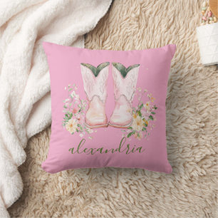 Cute Pink Cowgirl  Cushion