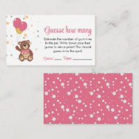 Cute Pink Cub Balloons Guess How Many Gummies Game