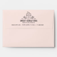 Cute Pink Cupcake Bakery Business