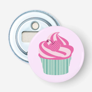 Cute Pink Cupcake Bottle Opener