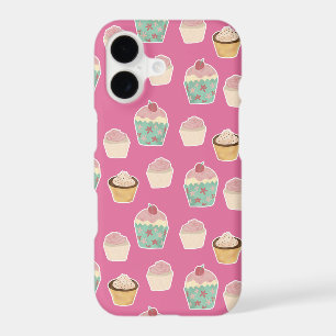 Cute pink cupcake pattern