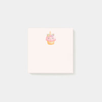 Cute Pink Cupcake Unicorn with Roses