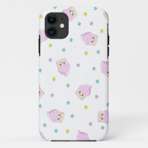 Cute pink cupcakes pattern iPhone 11 case