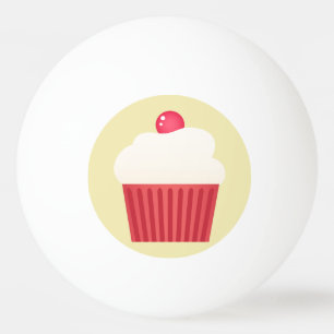 cute pink cupcakes ping pong ball