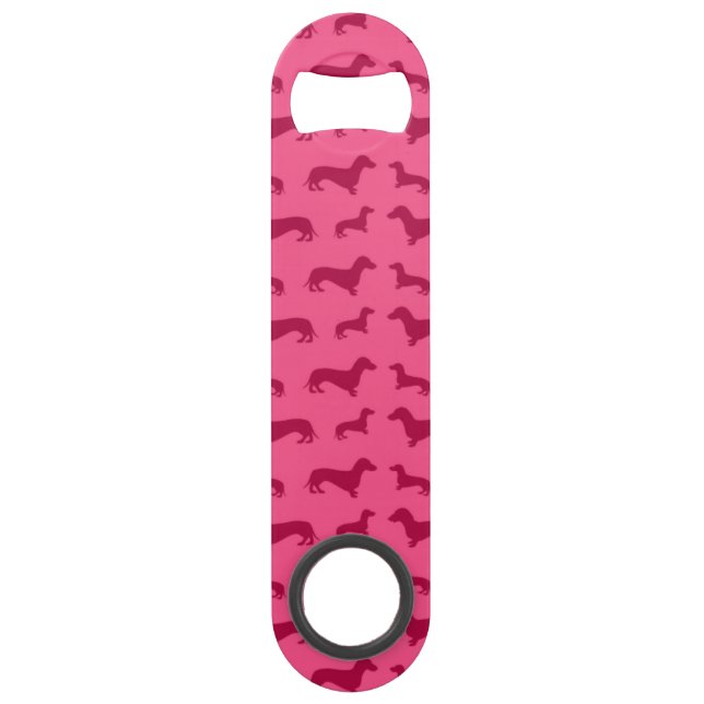 Cute pink dachshund pattern (Front)