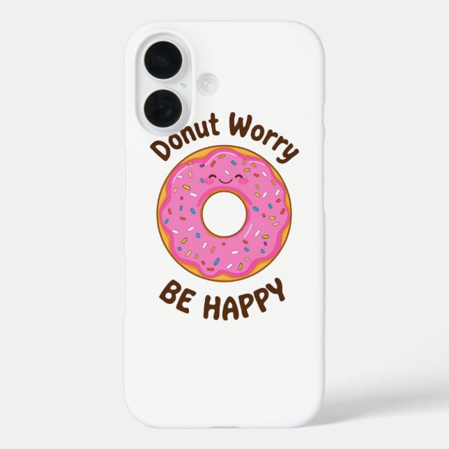 Cute Pink Doughnut with Sprinkles Case-Mate iPhone Case (Back)