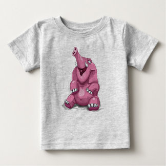 Cute Pink Elephant Baby T-Shirt