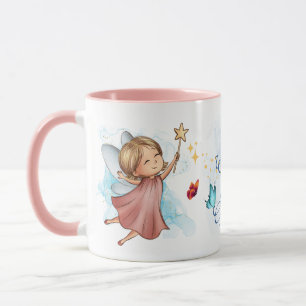 Cute Pink Fairy All Wishes Are Granted Mug