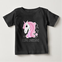 Cute pink faux silver magical Unicorn customisable