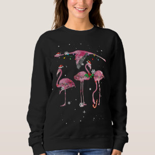 Cute Pink Flamingo Christmas Xmas 2021 Sweatshirt