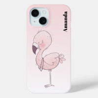 Cute Pink Flamingo Illustration