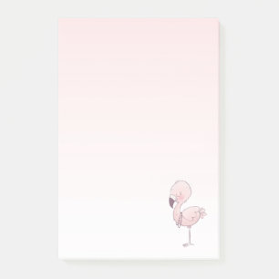 Cute Pink Flamingo Illustration Post-it Notes