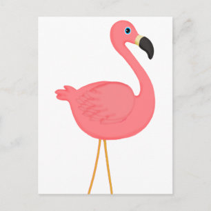 Cute Pink Flamingo Postcard