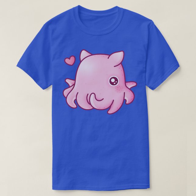 Cute Pink Flapjack Octopus T-Shirt (Design Front)