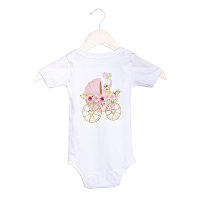 Cute Pink Floral Baby Stroller
