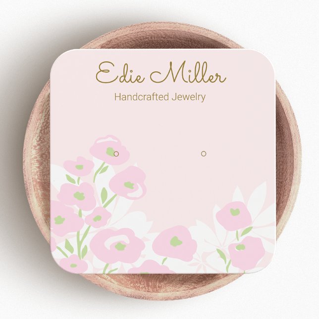  Cute Pink Floral Script  Stud  Earring  (Creator Uploaded)