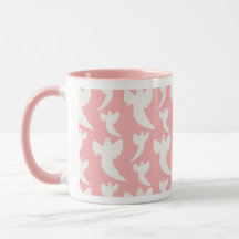 Cute pink ghost Girly Halloween Mug