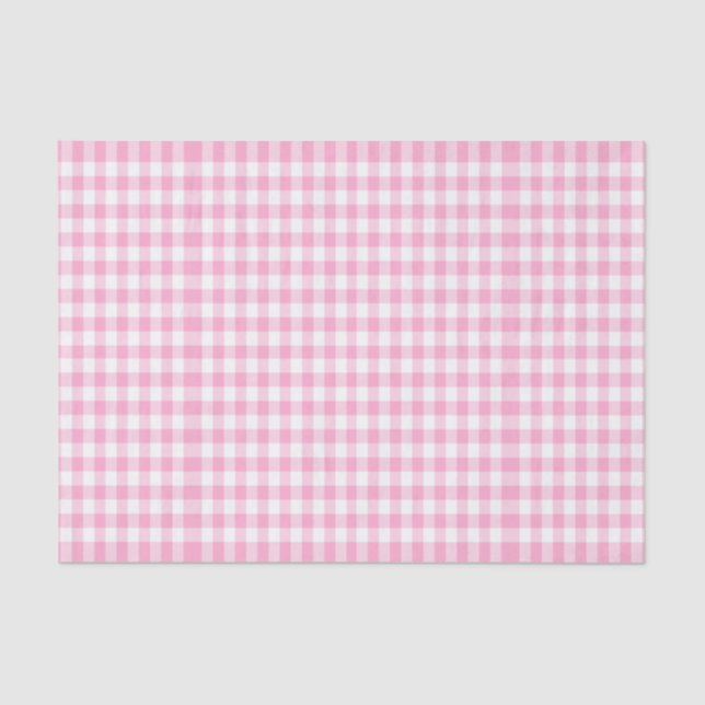 cute pink gingham,girly tissue paper (Front)