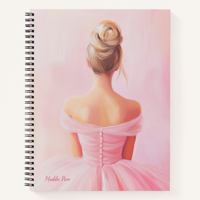 Cute Pink Girly Notebook (Front)
