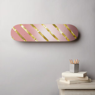 cute pink glitter skateboard