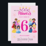Cute Pink Gold  Princess Birthday Invitation<br><div class="desc">Cute Pink Sparkle Princess Birthday Invitations.</div>