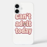 Cute Pink Graphic with Peeking Cat