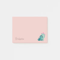 Cute Pink Green Cactus Custom