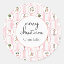Cute Pink Green Christmas Holiday