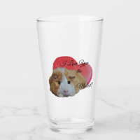 Cute Pink Guinea Pig Loves You the Mostest