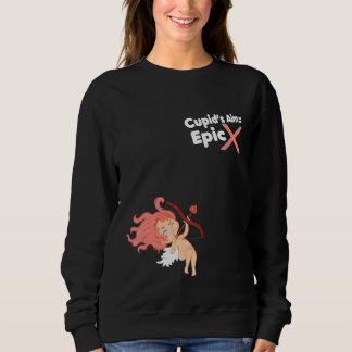 Cute Pink Hair Cupid Sweatshirt