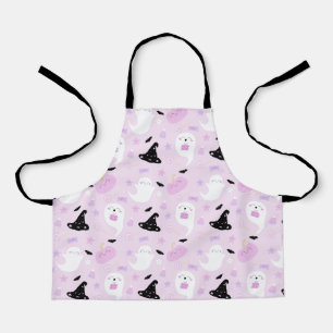 Cute Pink Halloween Apron