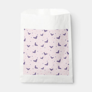 Cute Pink Halloween Bat Pattern with Polka Dots Favour Bag