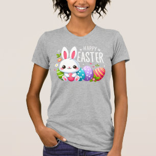 Cute, pink Happy Easter bunny Mug T-Shirt