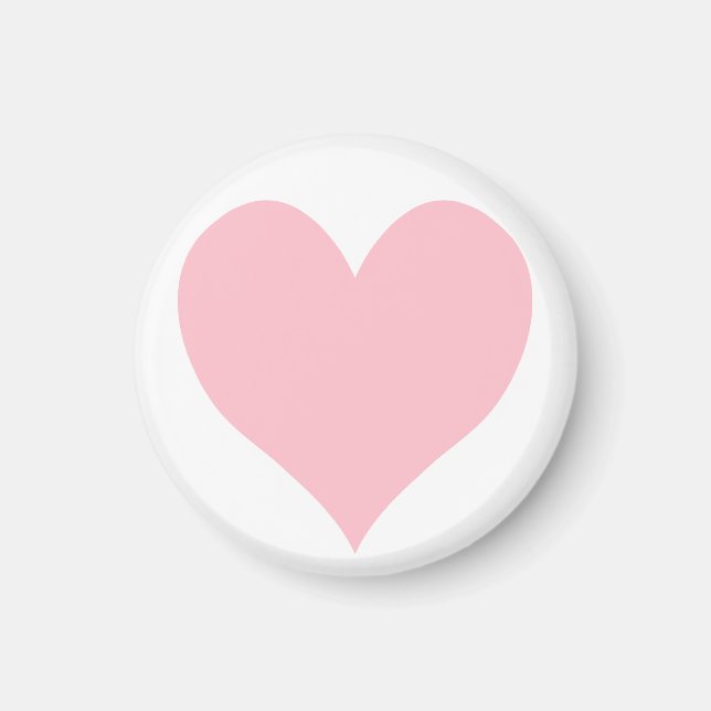 Cute Pink Heart Magnet (Front)